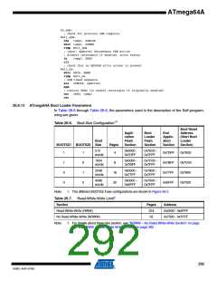 浏览型号ATMEGA64A-AU的Datasheet PDF文件第292页