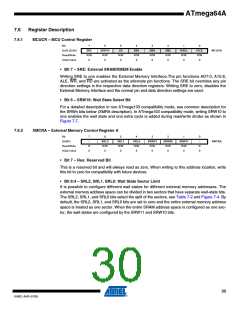 浏览型号ATMEGA64A-AU的Datasheet PDF文件第30页