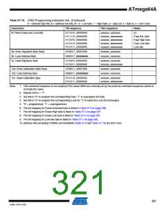 浏览型号ATMEGA64A-AU的Datasheet PDF文件第321页