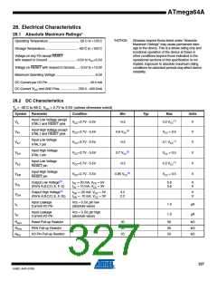 浏览型号ATMEGA64A-AU的Datasheet PDF文件第327页