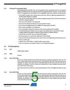 浏览型号ATMEGA64A-AU的Datasheet PDF文件第5页