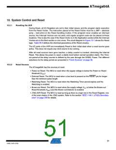 浏览型号ATMEGA64A-AU的Datasheet PDF文件第51页