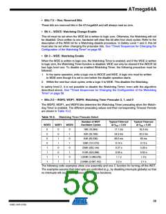 浏览型号ATMEGA64A-AU的Datasheet PDF文件第58页