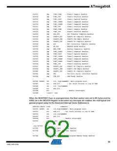 浏览型号ATMEGA64A-AU的Datasheet PDF文件第62页