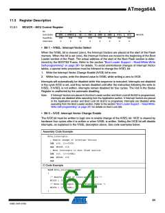 浏览型号ATMEGA64A-AU的Datasheet PDF文件第64页