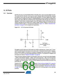 浏览型号ATMEGA64A-AU的Datasheet PDF文件第68页