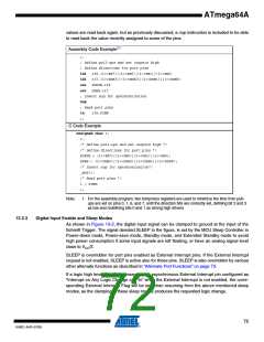 浏览型号ATMEGA64A-AU的Datasheet PDF文件第72页