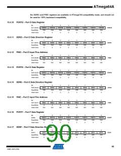 浏览型号ATMEGA64A-AU的Datasheet PDF文件第90页