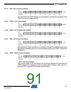 浏览型号ATMEGA64A-AU的Datasheet PDF文件第91页