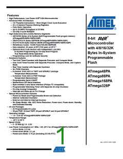 浏览型号ATMEGA48PA-AU的Datasheet PDF文件第1页
