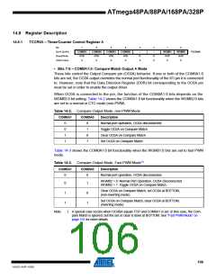 浏览型号ATMEGA48PA-AU的Datasheet PDF文件第106页