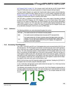 浏览型号ATMEGA48PA-AU的Datasheet PDF文件第115页