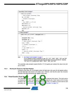 浏览型号ATMEGA48PA-AU的Datasheet PDF文件第118页