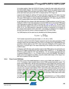 浏览型号ATMEGA48PA-AU的Datasheet PDF文件第128页
