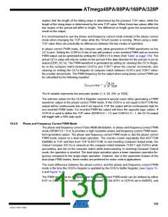 浏览型号ATMEGA48PA-AU的Datasheet PDF文件第130页