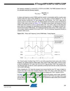 浏览型号ATMEGA48PA-AU的Datasheet PDF文件第131页