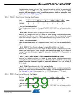 浏览型号ATMEGA48PA-AU的Datasheet PDF文件第139页