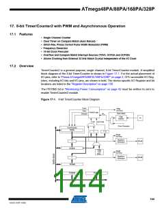 浏览型号ATMEGA48PA-AU的Datasheet PDF文件第144页