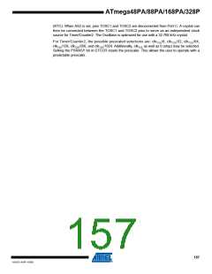 浏览型号ATMEGA48PA-AU的Datasheet PDF文件第157页