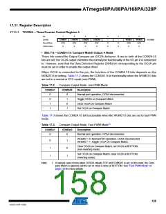 浏览型号ATMEGA48PA-AU的Datasheet PDF文件第158页