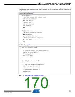 浏览型号ATMEGA48PA-AU的Datasheet PDF文件第170页