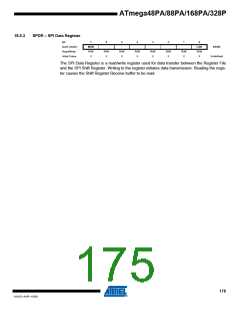 浏览型号ATMEGA48PA-AU的Datasheet PDF文件第175页