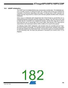 浏览型号ATMEGA48PA-AU的Datasheet PDF文件第182页