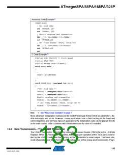 浏览型号ATMEGA48PA-AU的Datasheet PDF文件第183页
