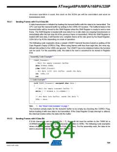 浏览型号ATMEGA48PA-AU的Datasheet PDF文件第184页