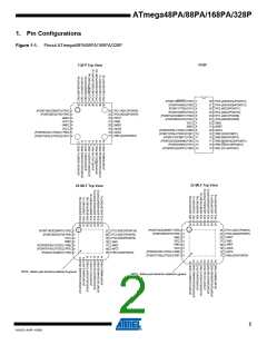 浏览型号ATMEGA48PA-AU的Datasheet PDF文件第2页