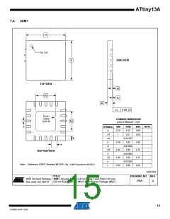 浏览型号ATTINY13A-SU的Datasheet PDF文件第15页