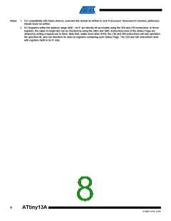 浏览型号ATTINY13A-SU的Datasheet PDF文件第8页