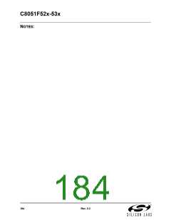 浏览型号C8051F530-IM的Datasheet PDF文件第184页