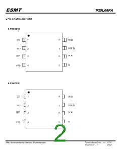 浏览型号F25L08PA-50DG的Datasheet PDF文件第2页