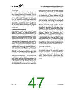 浏览型号HT48R063的Datasheet PDF文件第47页