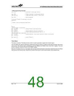 浏览型号HT48R063的Datasheet PDF文件第48页