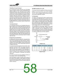 浏览型号HT48R063的Datasheet PDF文件第58页