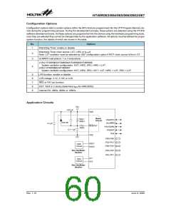 浏览型号HT48R063的Datasheet PDF文件第60页