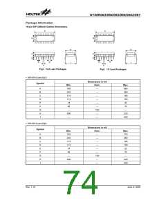 浏览型号HT48R063的Datasheet PDF文件第74页