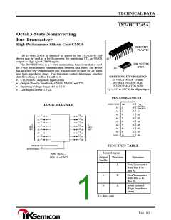 浏览型号IN74HCT245A的Datasheet PDF文件第1页