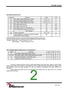 浏览型号IN74HCT245A的Datasheet PDF文件第2页