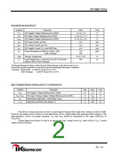 浏览型号IN74HCT32AN的Datasheet PDF文件第2页