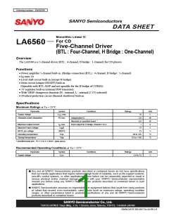 浏览型号LA6560的Datasheet PDF文件第1页