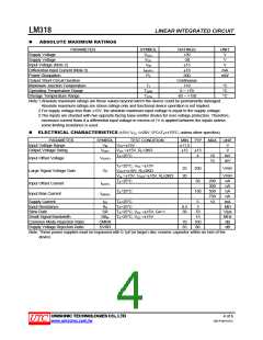 浏览型号LM318的Datasheet PDF文件第4页