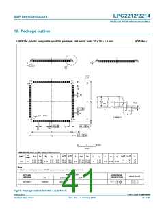 浏览型号LPC2214FBD144/00的Datasheet PDF文件第41页
