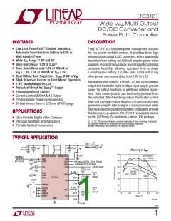 浏览型号LTC3101EUF-PBF的Datasheet PDF文件第1页