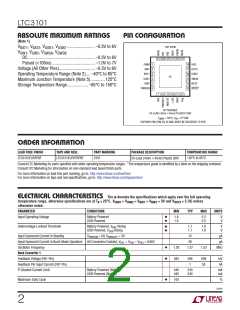 浏览型号LTC3101EUF-PBF的Datasheet PDF文件第2页