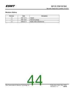 浏览型号M12L2561616A-6BIG的Datasheet PDF文件第44页