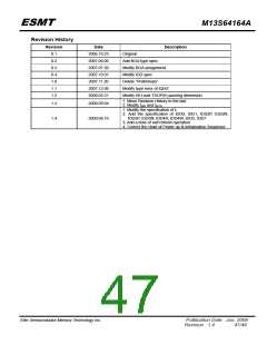 浏览型号M13S64164A_09的Datasheet PDF文件第47页