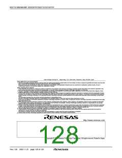 浏览型号M37161EFSP的Datasheet PDF文件第128页